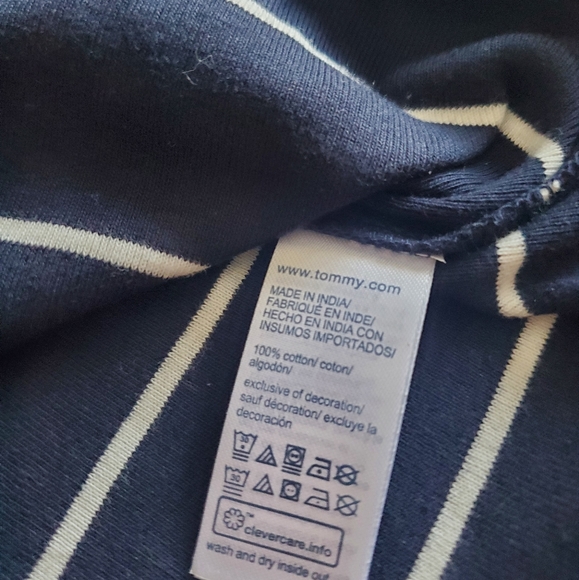 Tommy Hilfiger | Classic navy striped long sleeves cotton tee BNWT - Picture 6 of 6